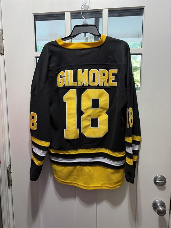 Does not apply Other - Happy Gilmore Hockey Jersey Movie Ice Hockey Shirt Black Adult Size Small